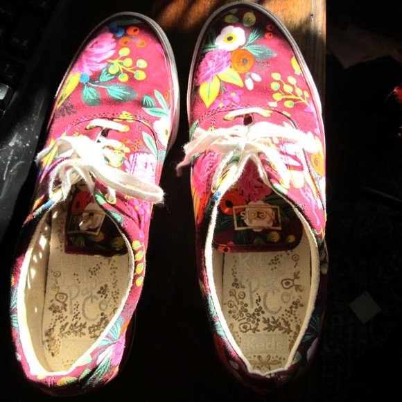 Keds X Rifle Paper Co. Sneakers Size 9 1/2 - Picture 4 of 5